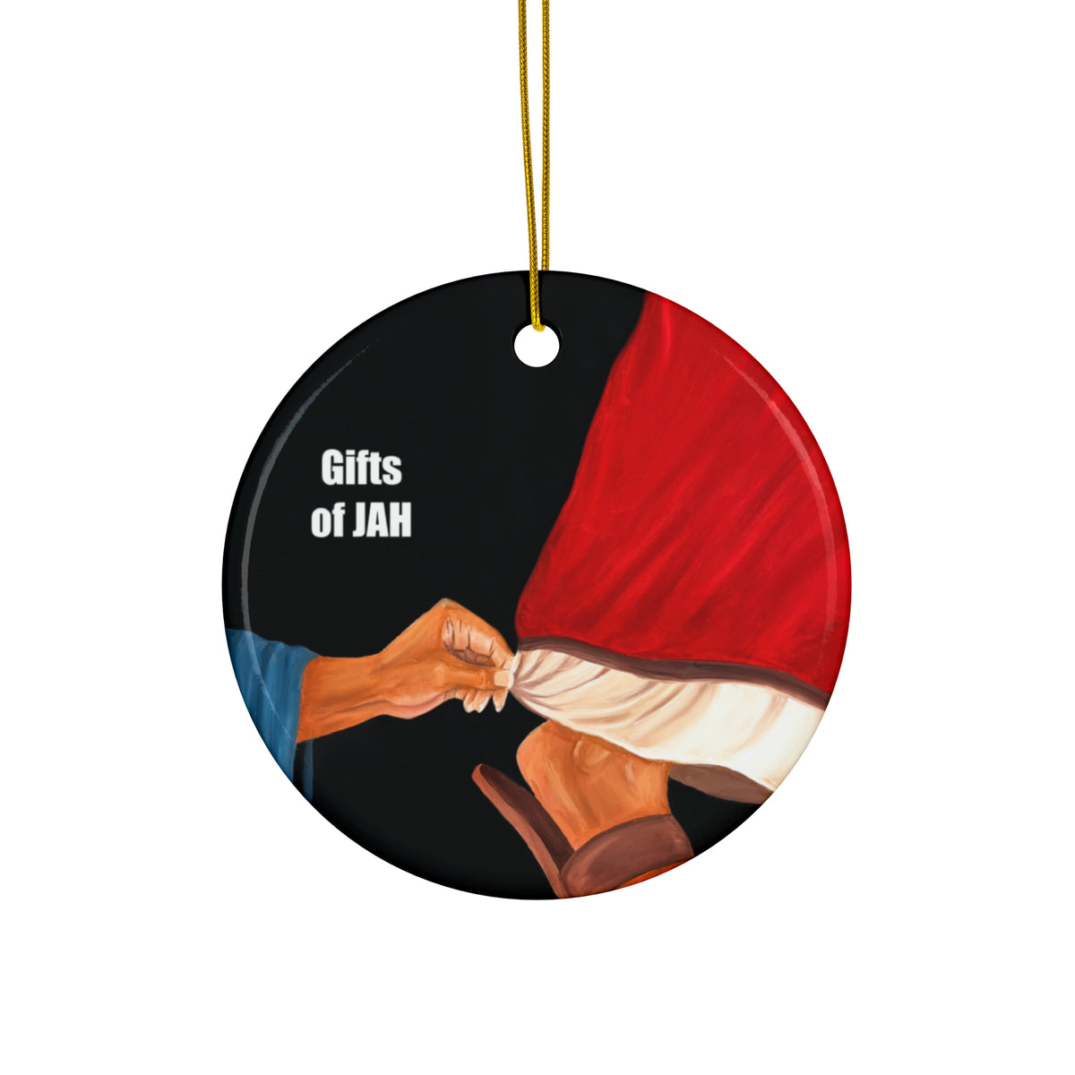 Just a Touch - Ceramic Ornament, 4 Shapes