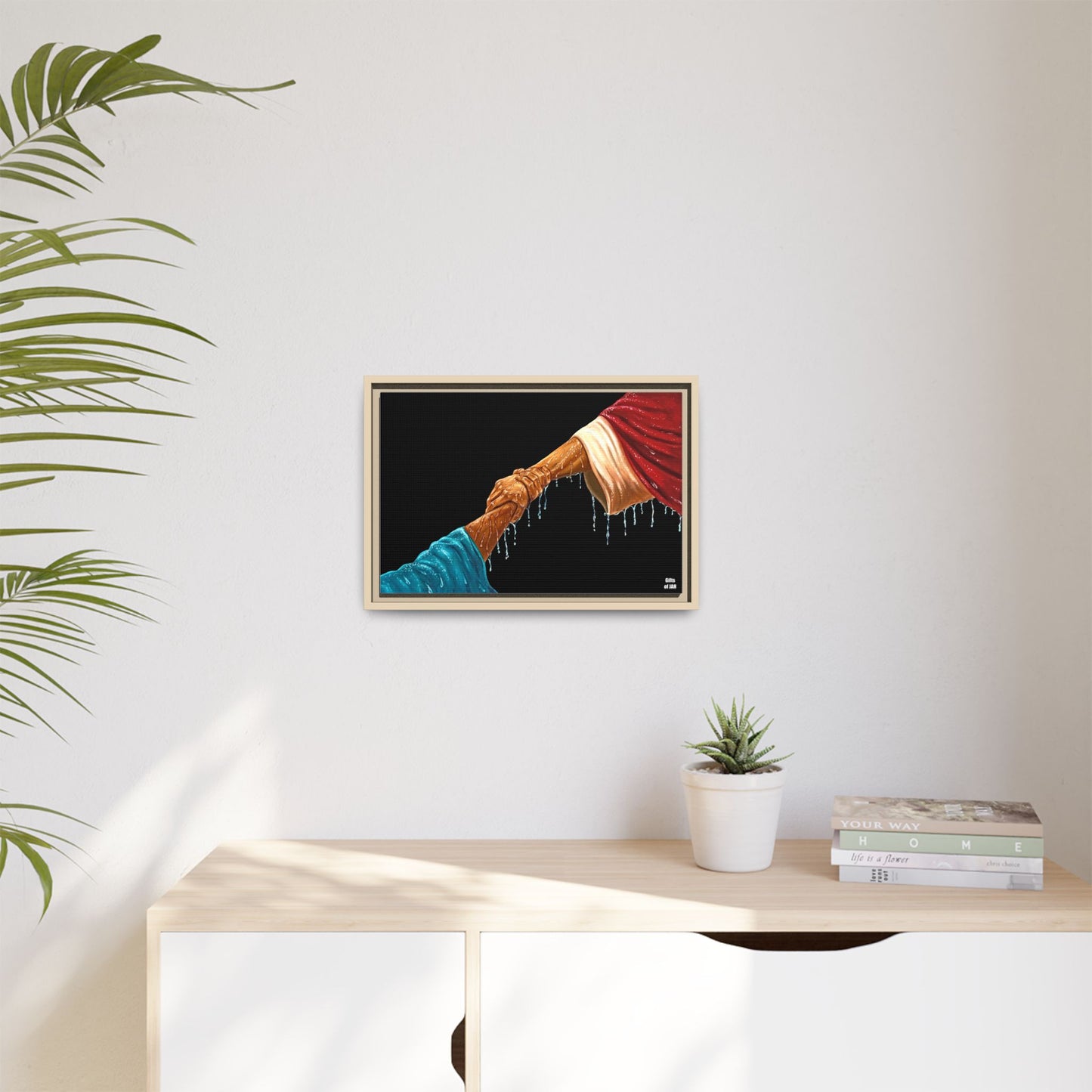 Keep Your Eyes on Him Matte Canvas Framed Art