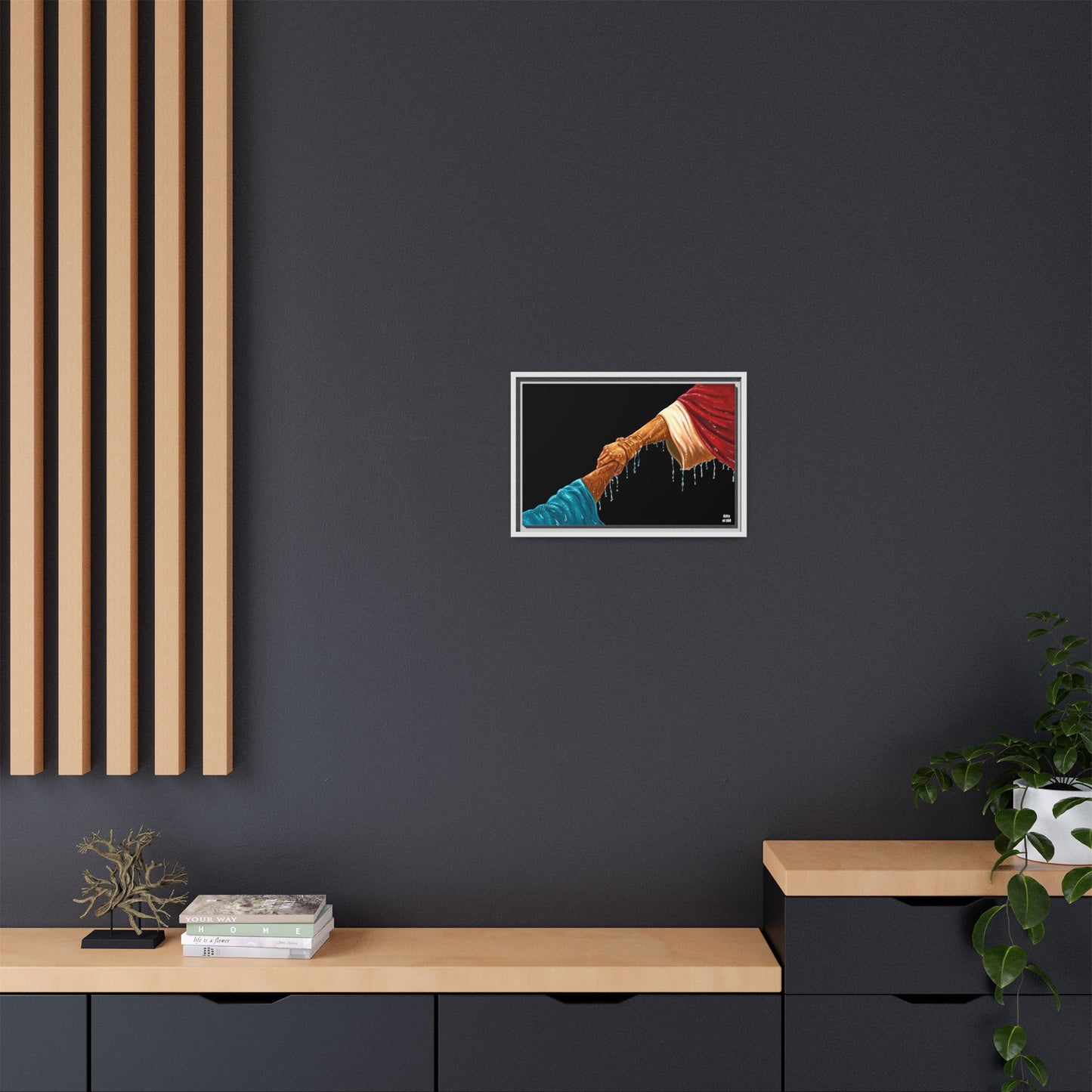 Keep Your Eyes on Him Matte Canvas Framed Art