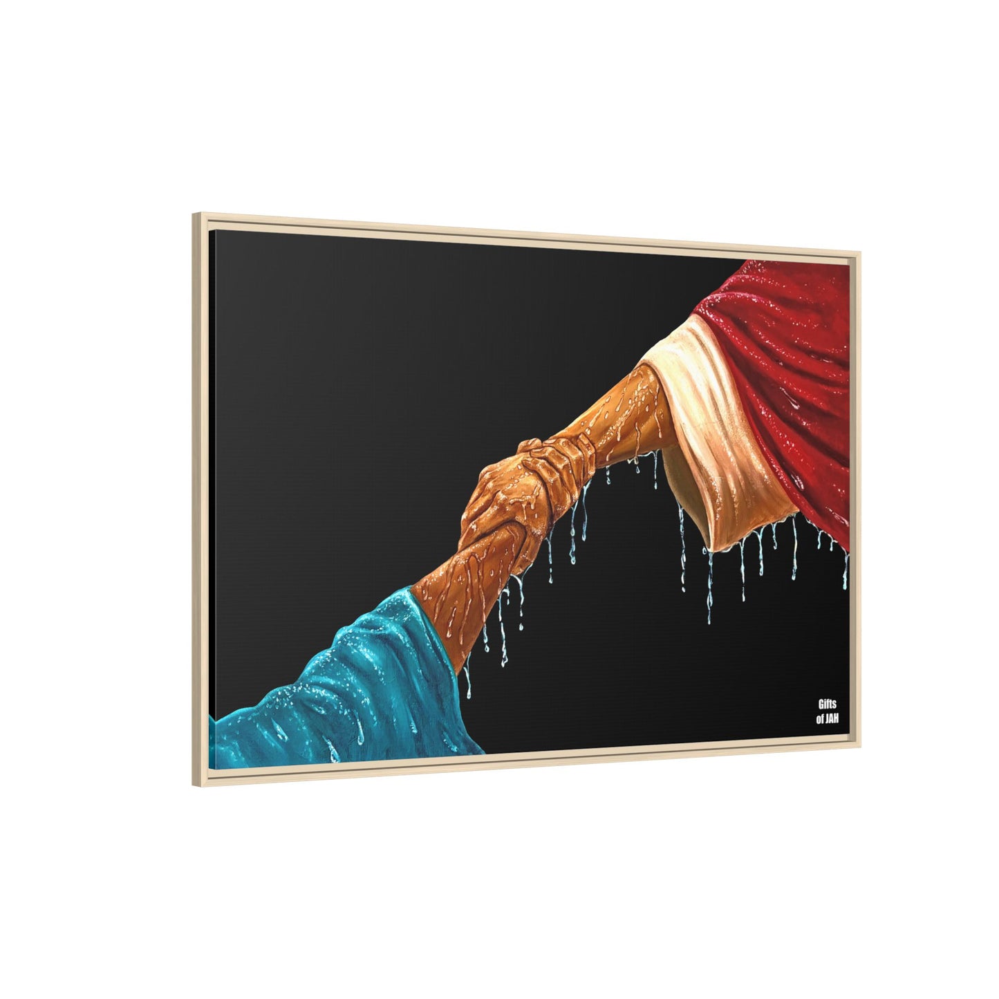 Keep Your Eyes on Him Matte Canvas Framed Art