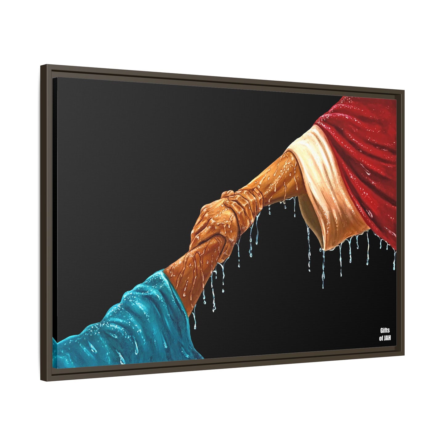 Keep Your Eyes on Him Matte Canvas Framed Art