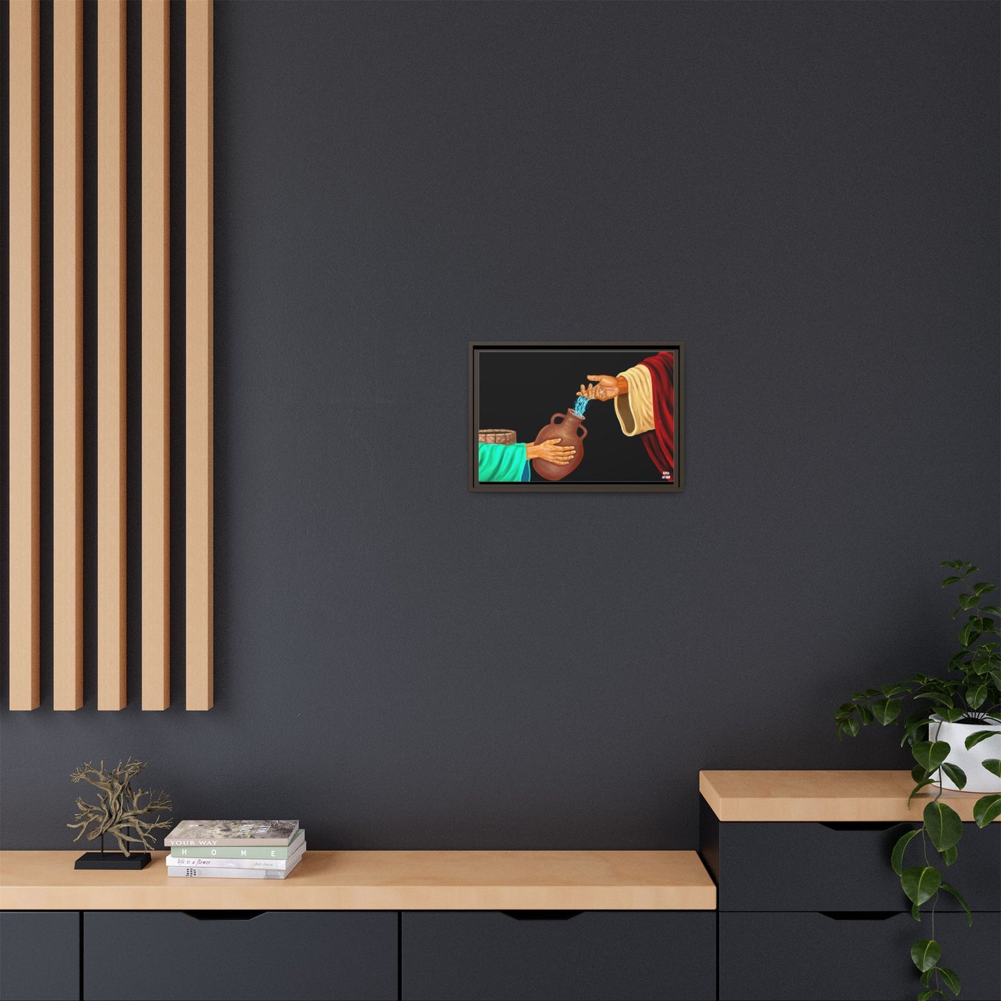 Living Water Matte Canvas Framed Art