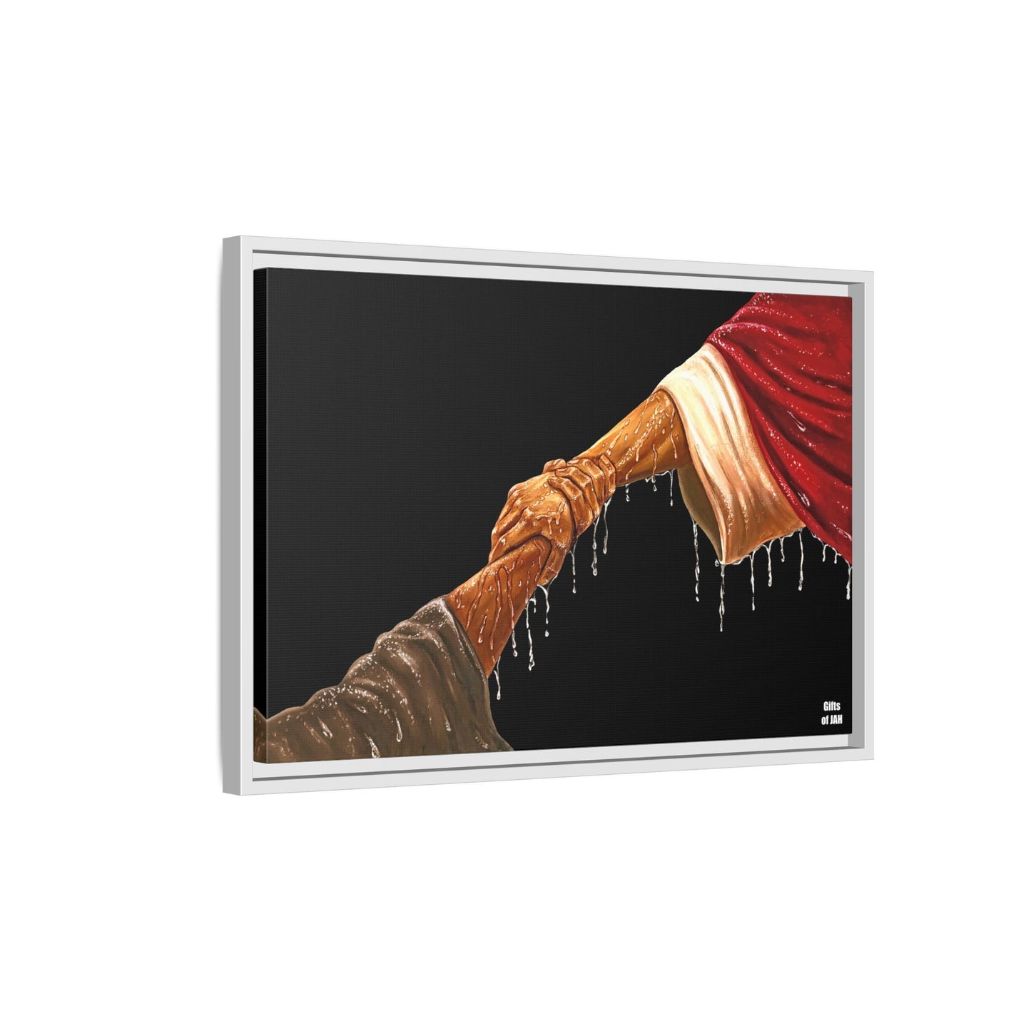 Keep Your Eyes on Him (Brown) Matte Canvas Framed Art