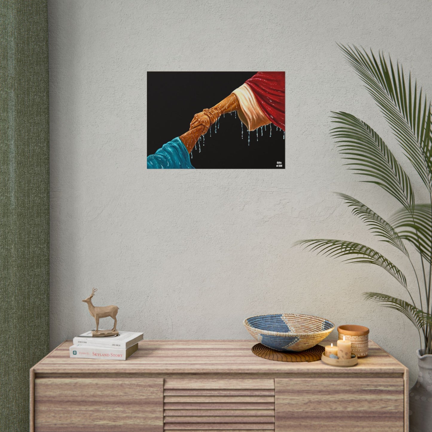Keep Your Eyes On Him Rolled Semi-Glossy Art Print