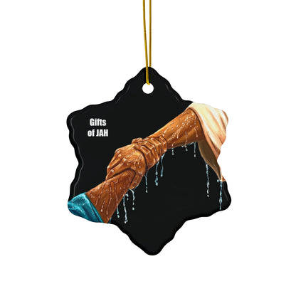 Keep Your Eyes On Him - Ceramic Ornament, 4 Shapes