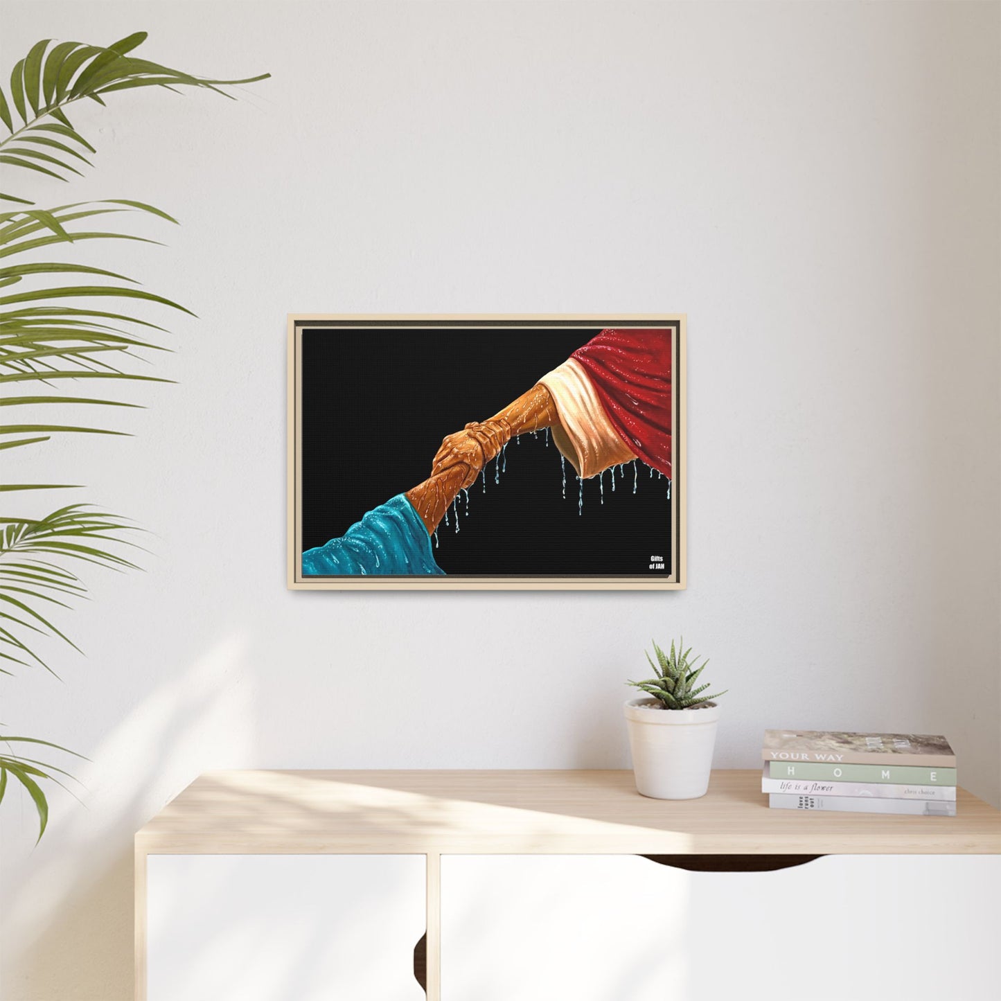 Keep Your Eyes on Him Matte Canvas Framed Art