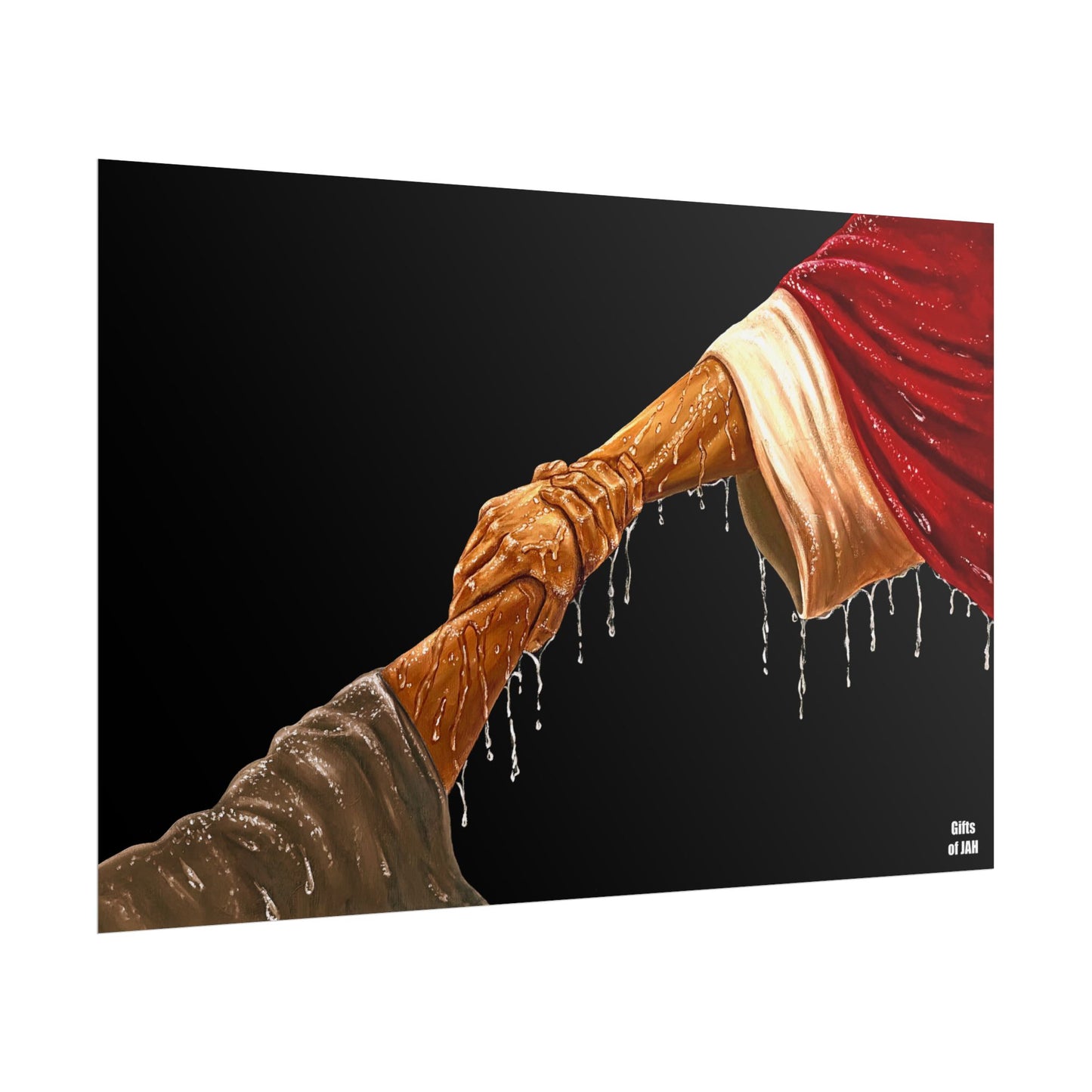 Copy of Copy of Faith's Silent Surrender Rolled Semi-Glossy Art Print