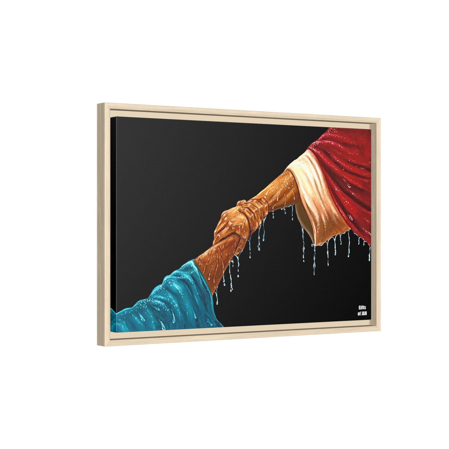 Keep Your Eyes on Him Matte Canvas Framed Art