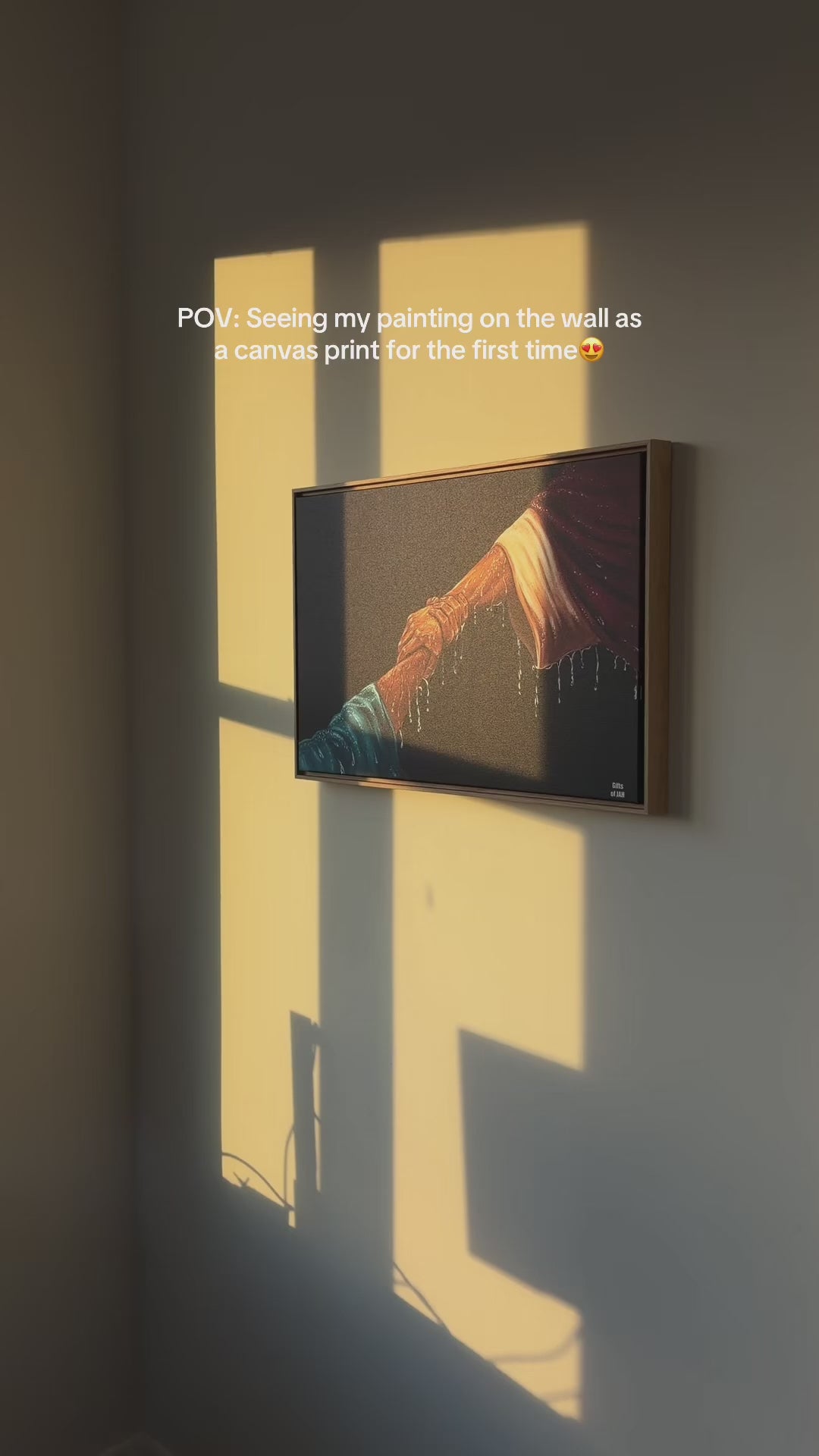 Keep Your Eyes on Him - Framed Canvas